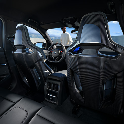 BMW M2 Interieur, Blick von Rückbank nach vorne