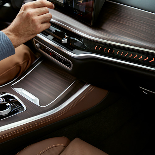 X5 G05 in blau, Multimedia Bedienung