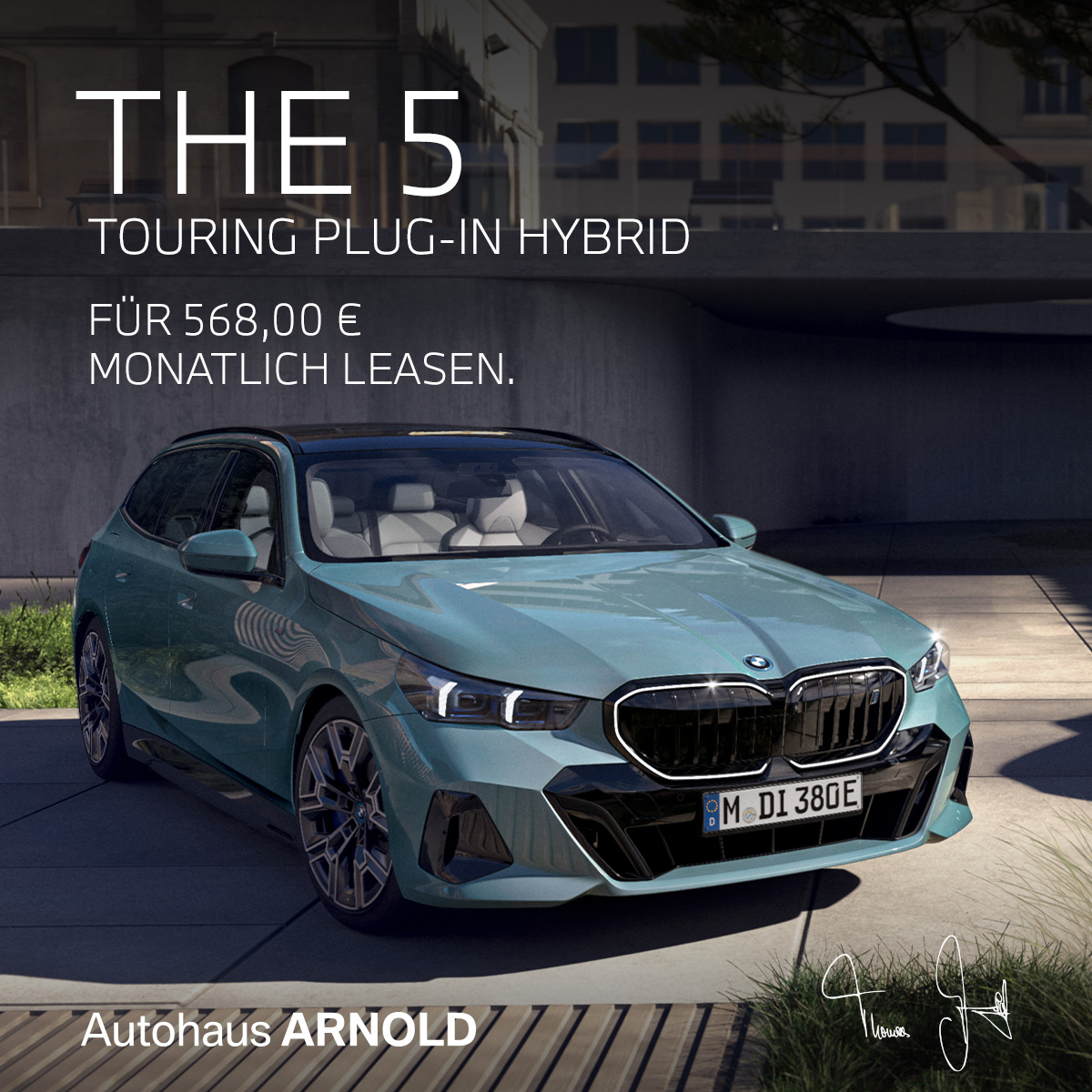 BMW 5er Touring Plug-In-Hybrid Aktionsangebot für 568,00 € monatlich leasen