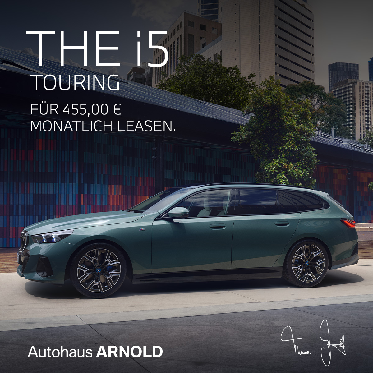 BMW i5 Touring Aktionsangebot für 455,00 € monatlich leasen
