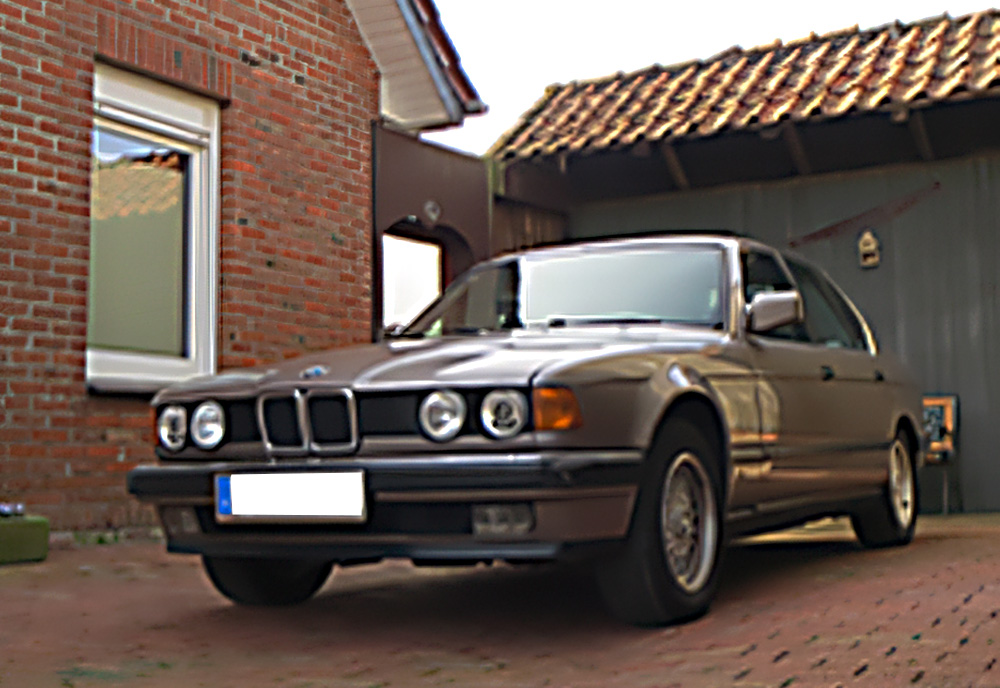BMW 735i Baujahr 1989 bei der MOTION Spessart Rallye 2026