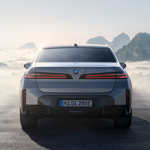 BMW i7, LCI Facelift Heckansicht
