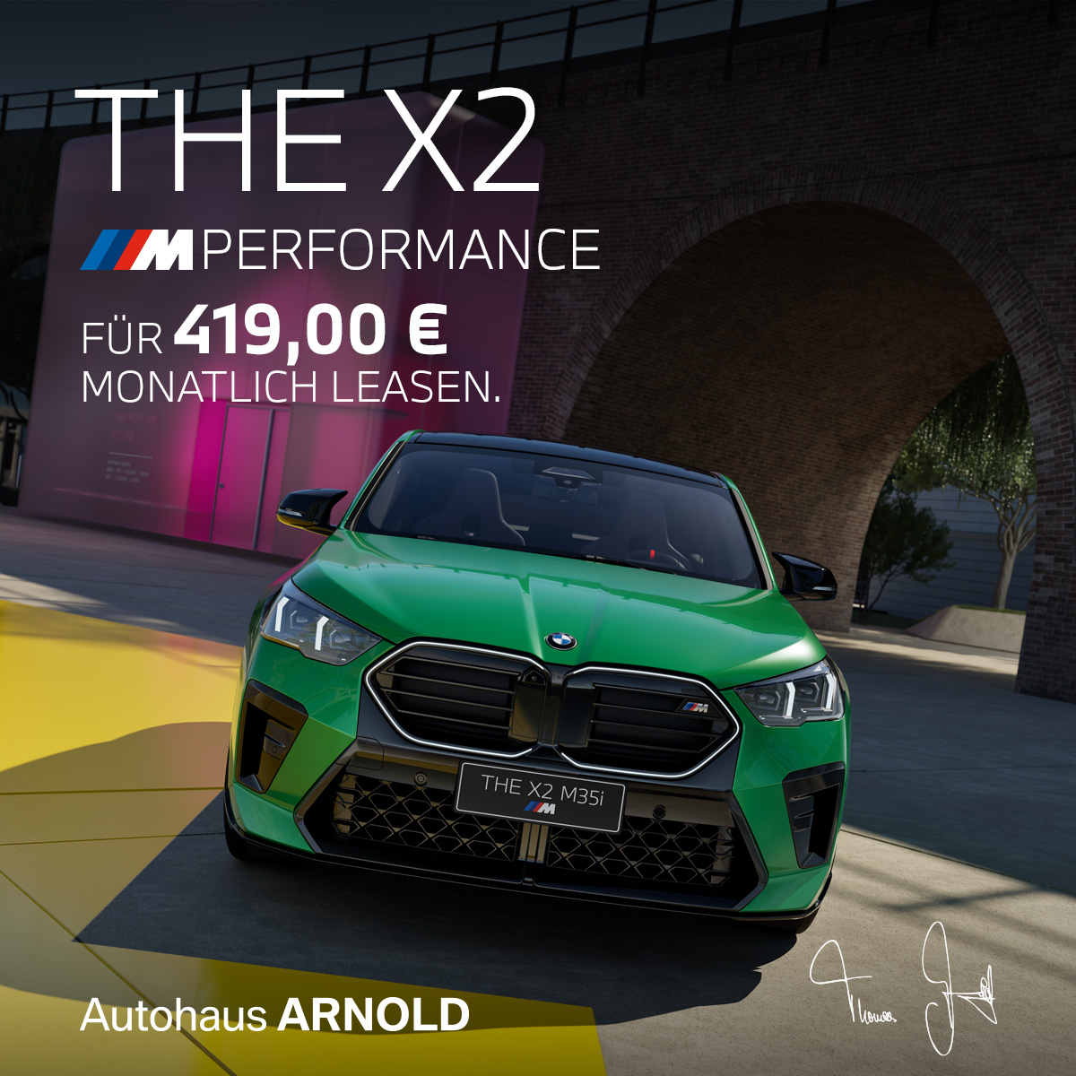 BMW X2 M35 Aktionsangebot für 419,00 € monatlich im Autohaus ARNOLD