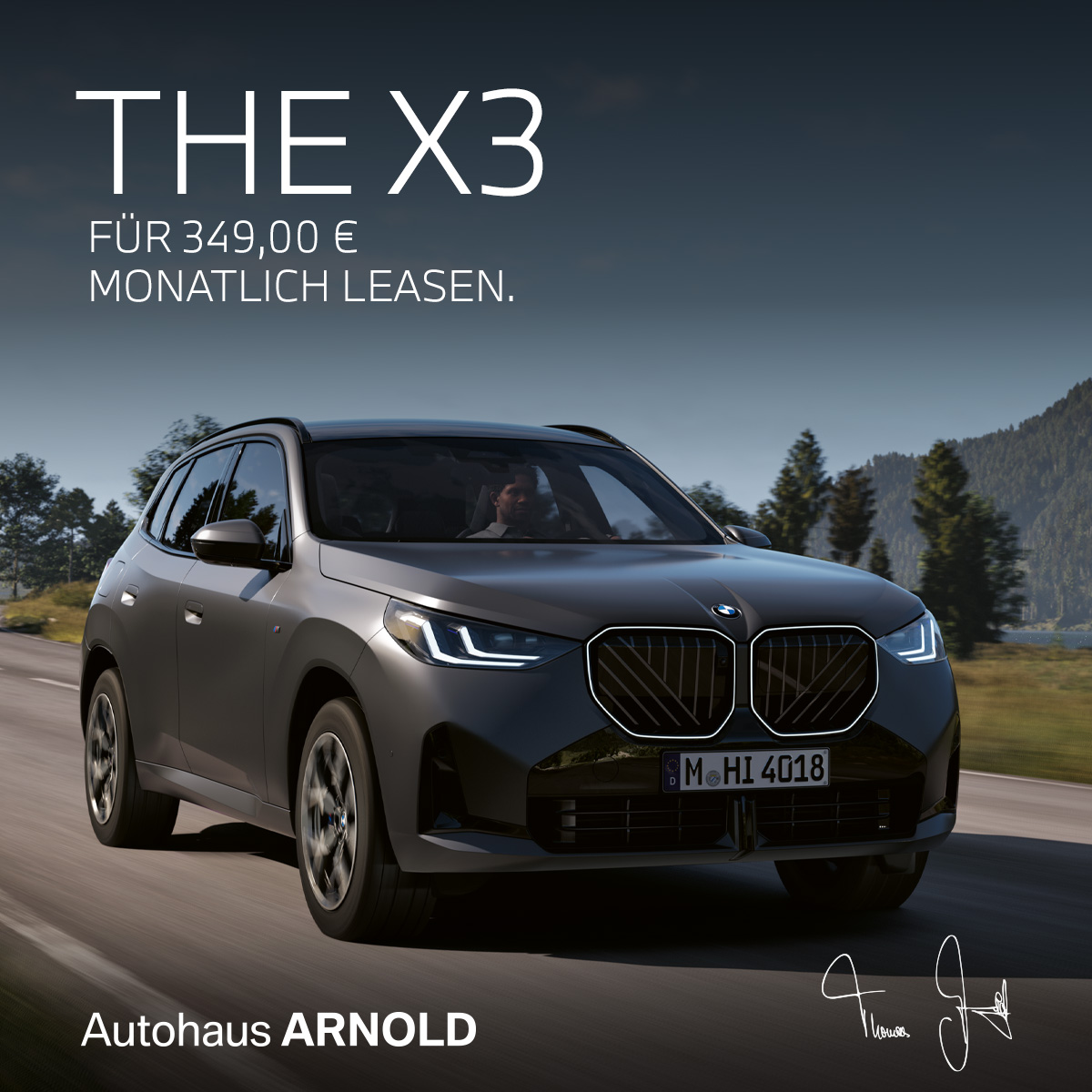BMW X3 Aktionsangebot für 349,00 € monatlich leasen