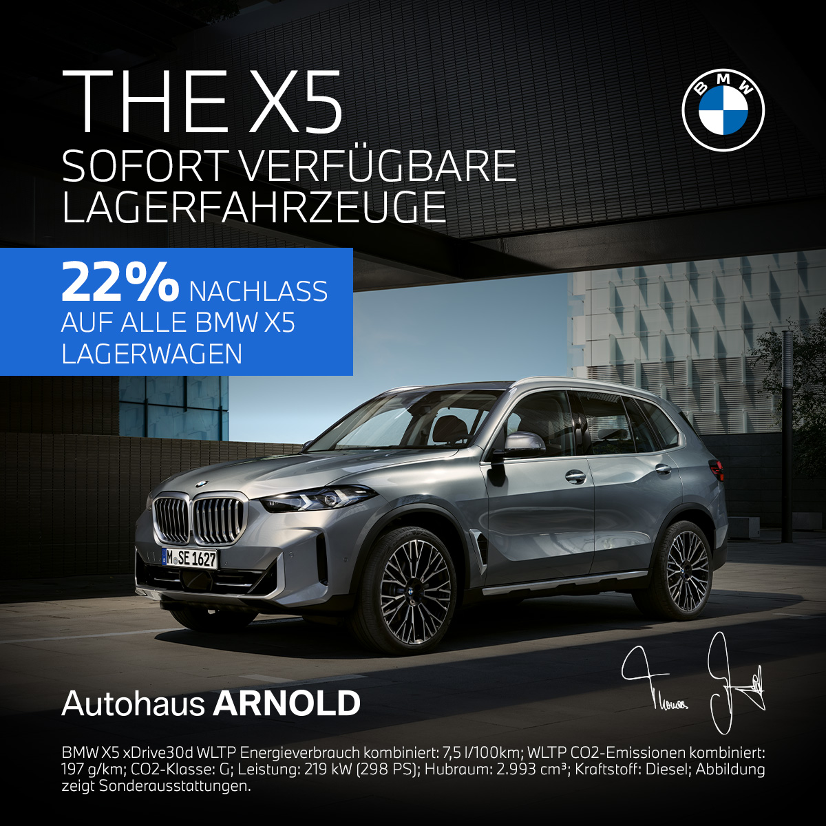 BMW X1 Lagerwagen Aktion. 22% Rabatt auf alle Lagerwagen